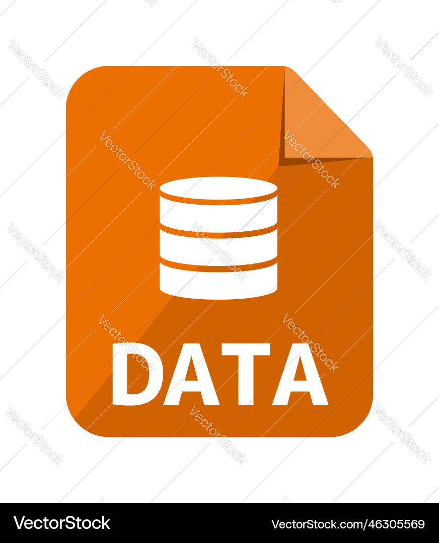 File Type Data Icons Vector Image