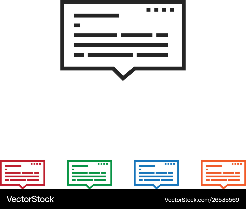 Message icon Message icon Vector Image