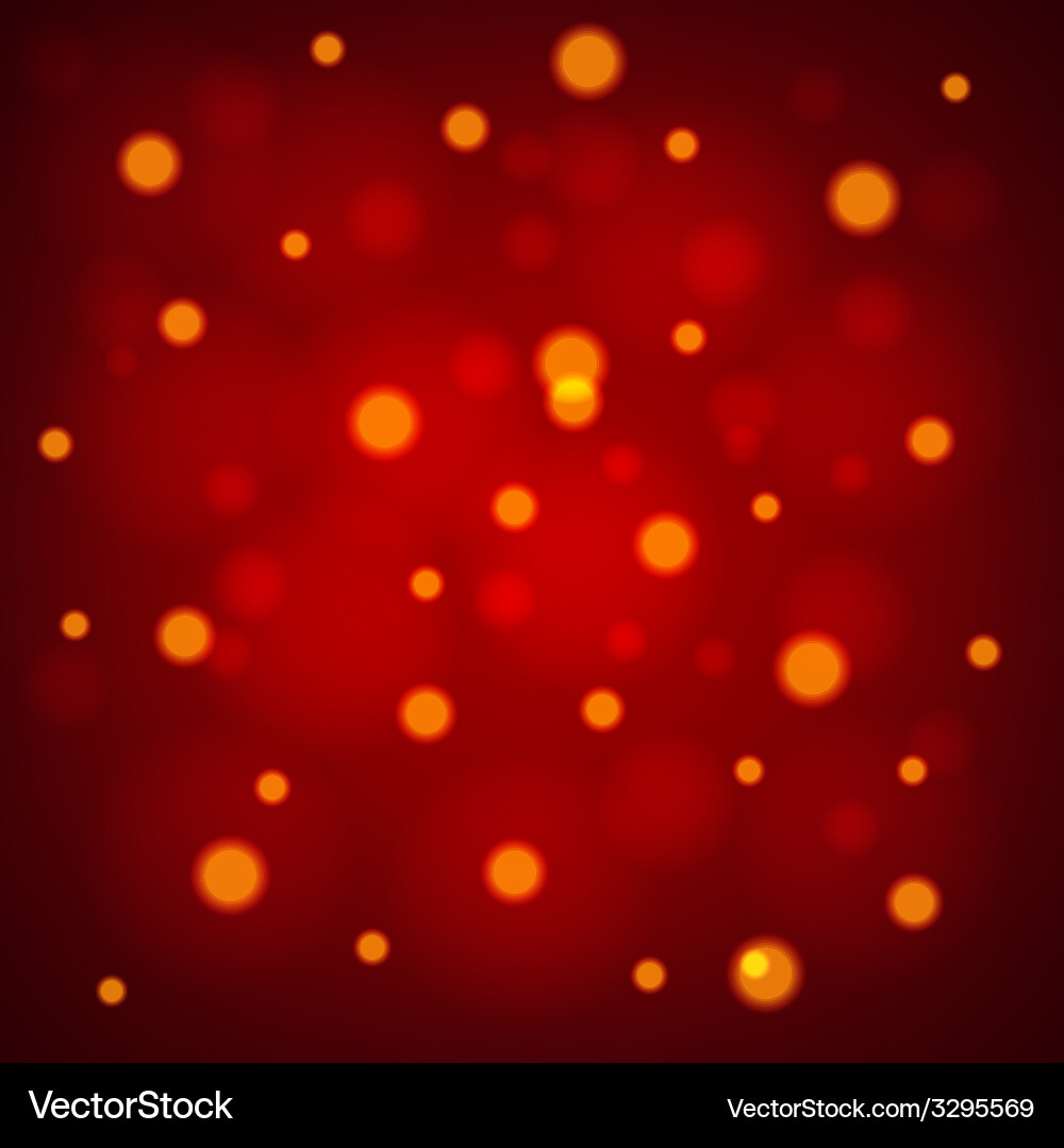 Red Bokeh Background Vector Image