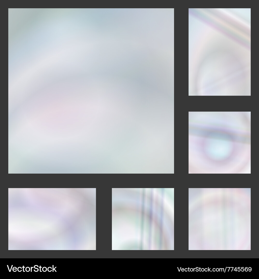 White gradient abstract background design set Vector Image