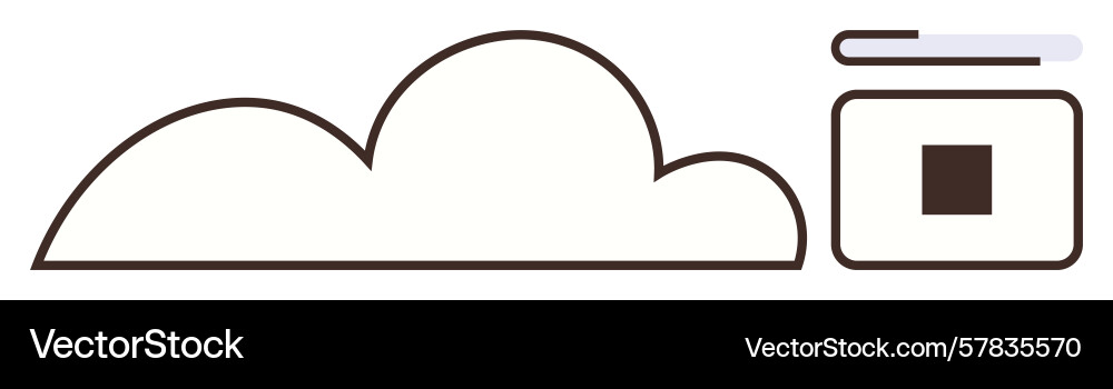 Cloud storage concept with a and secure Cloud storage concept with a and secure Vector Image