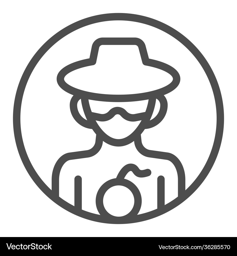 Hacker with bomb line icon web security concept Hacker with bomb line icon web security concept Vector Image
