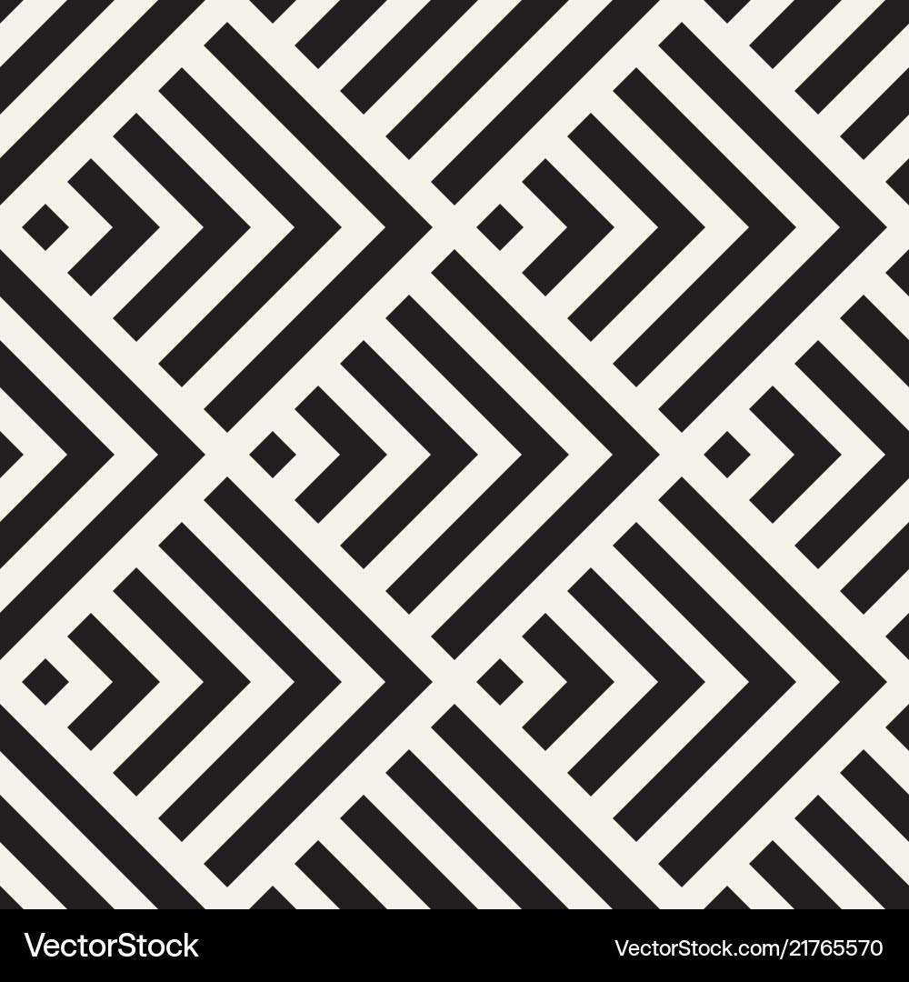 Modern Line Mosaic Pattern Vector Image