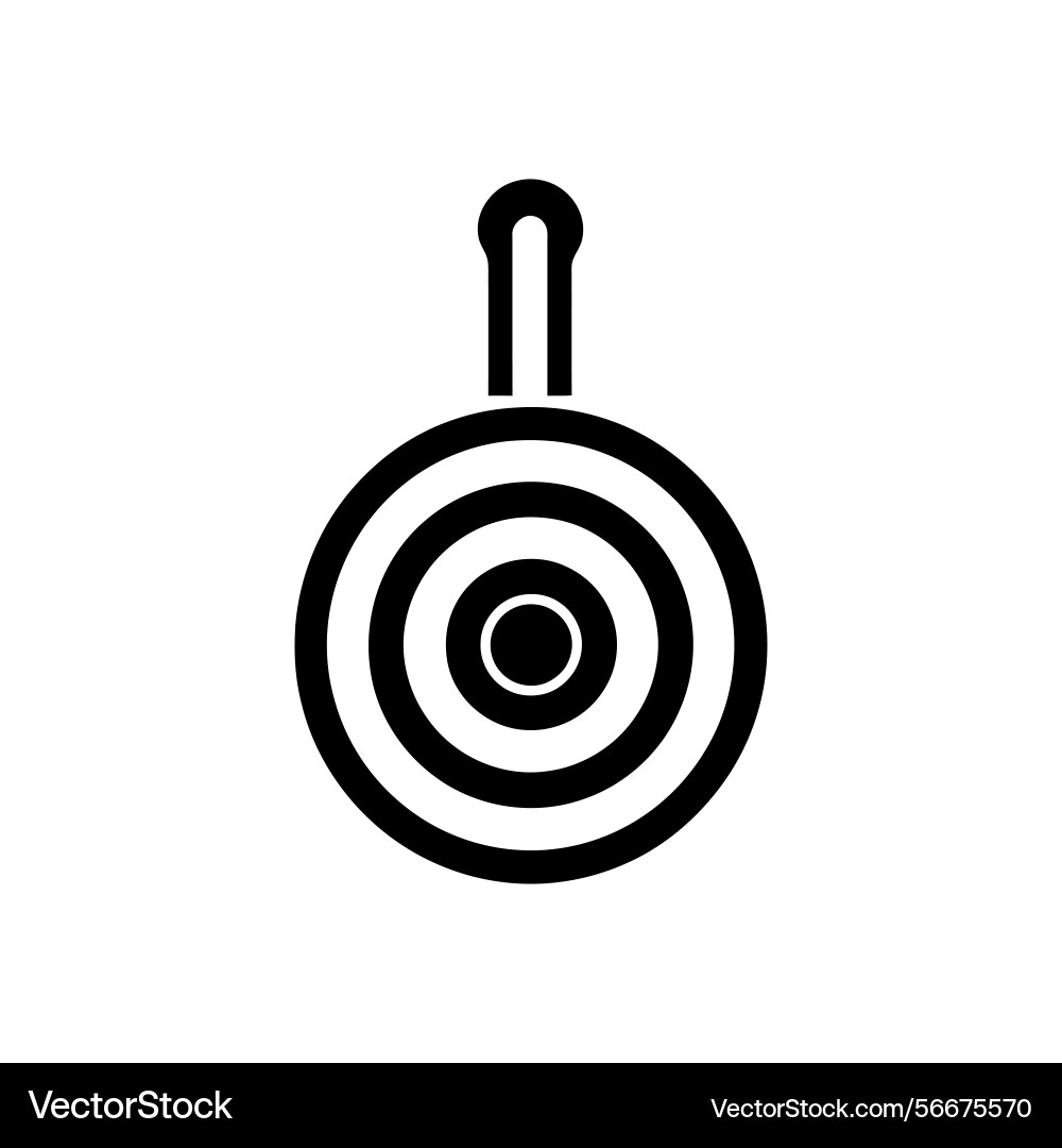 Target icon design concentric circles simple Vector Image