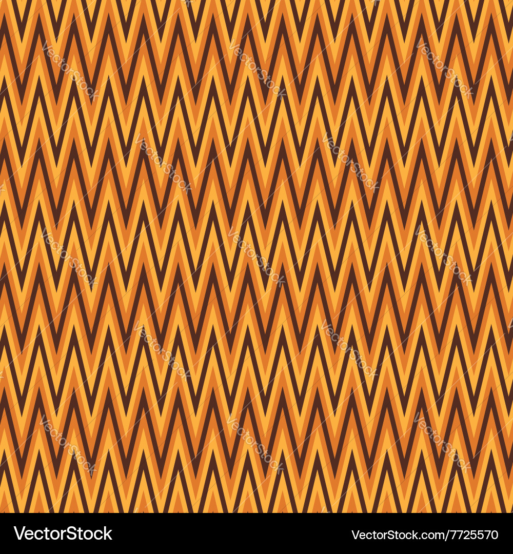 Zigzag abstract orange wrapping pattern vector image