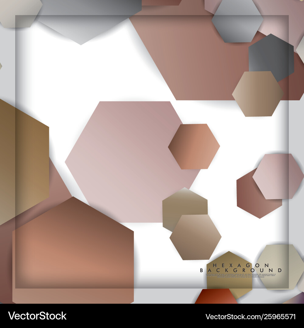 Abstract hexagon background with color stone Abstract hexagon background with color stone Vector Image