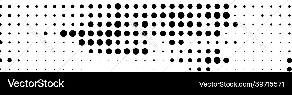 Halftone random circles dots pattern Vector Image