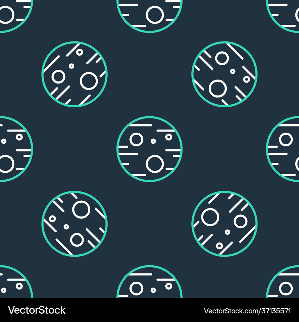 Line planet mars icon isolated seamless pattern Line planet mars icon isolated seamless pattern Vector Image