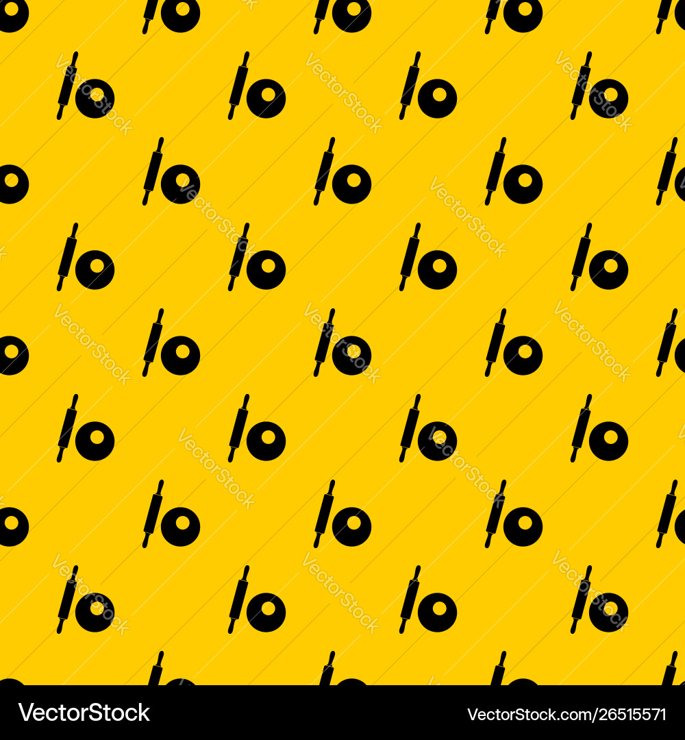 Rolling pin and dough pattern Rolling pin and dough pattern vector image