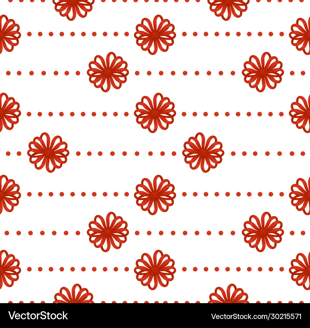 Seamless pattern red bows with dots Seamless pattern red bows with dots Vector Image