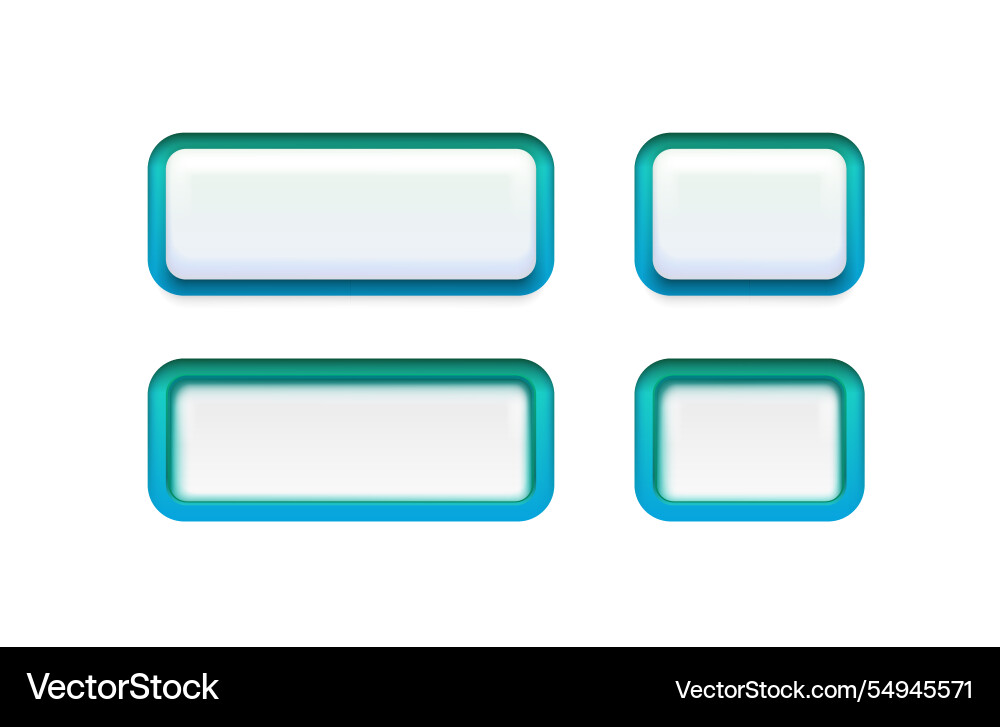 White frame label event bar button color White frame label event bar button color vector image