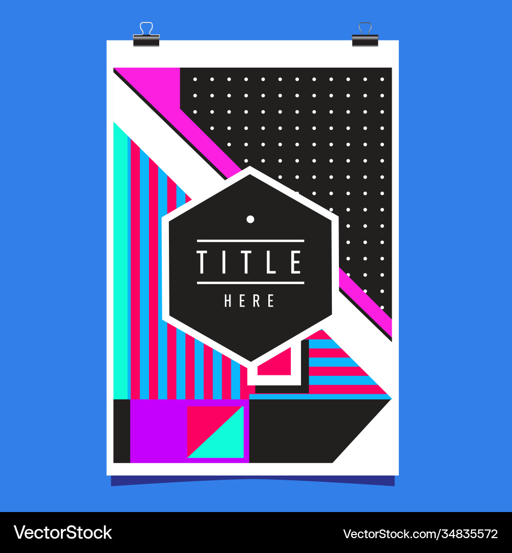 Abstract colorful geometric pattern background Vector Image