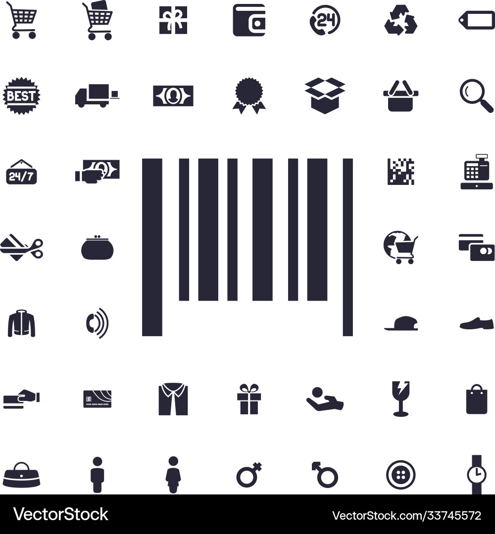 Bar code icon Royalty Free Vector Image - VectorStock