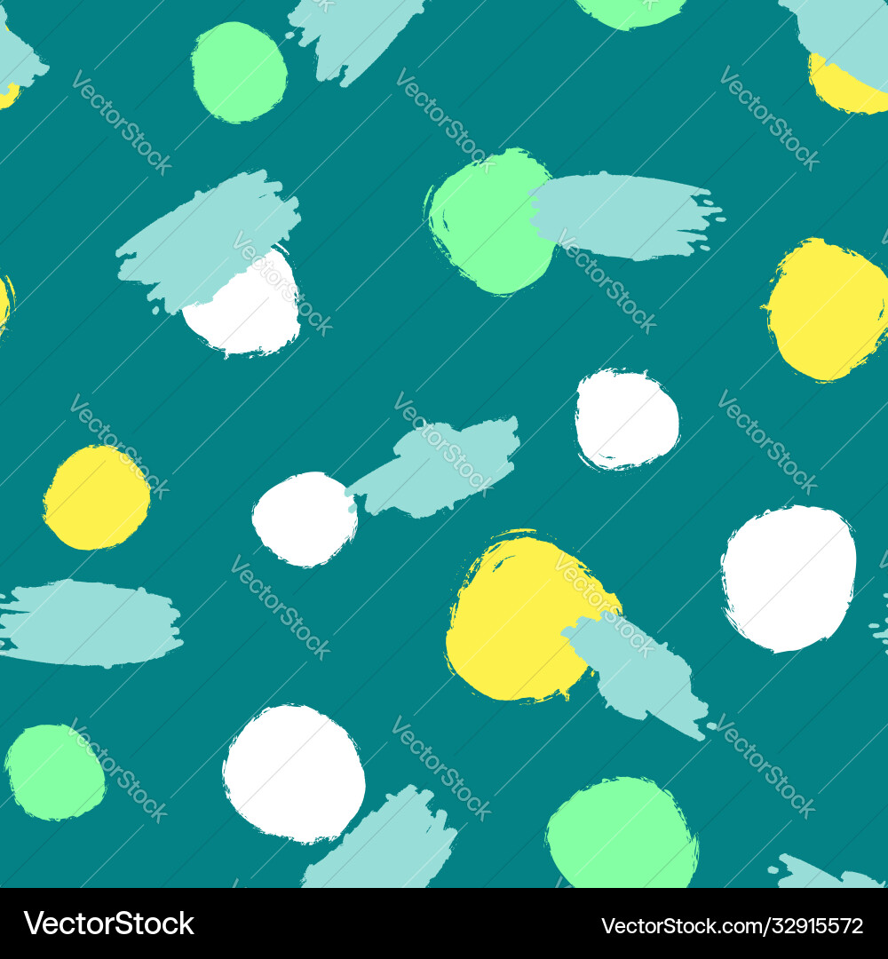 Cute abstract seamless pattern with round spots Cute abstract seamless pattern with round spots Vector Image
