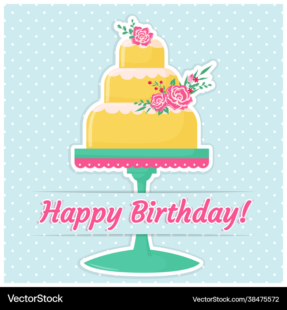 Happy Birthday Grußkarte Happy Birthday Grußkarte vektorbild