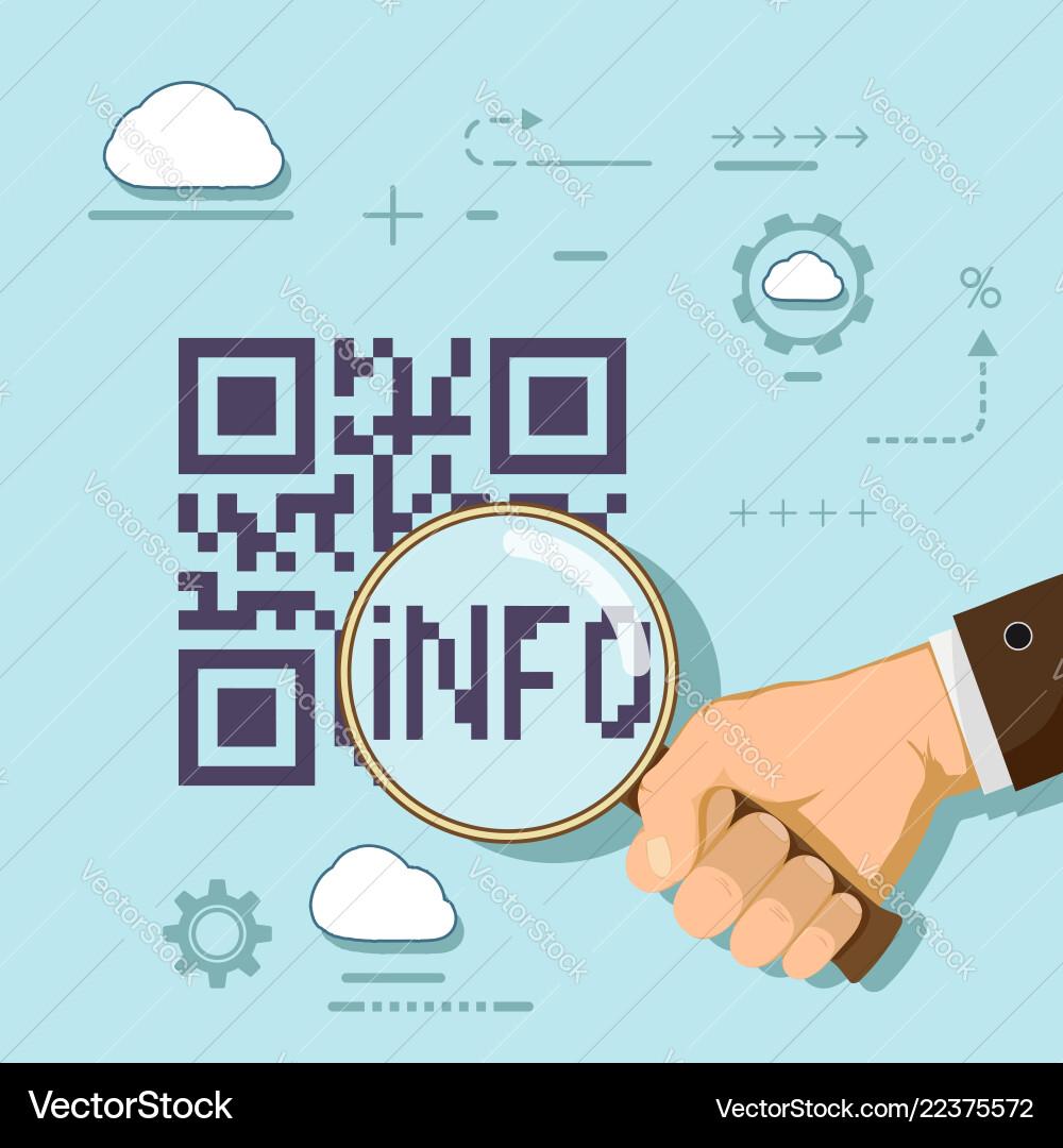QR Code Information vector image