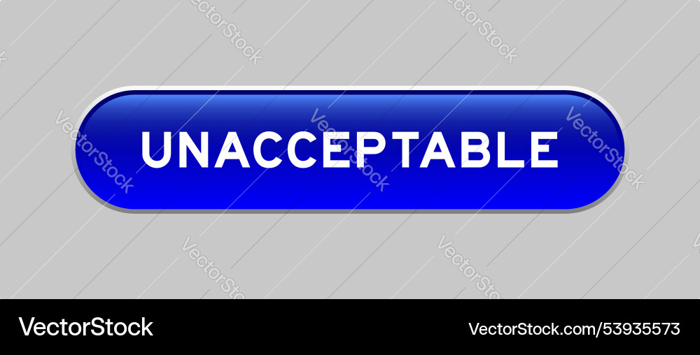 Blue color capsule shape button with word Blue color capsule shape button with word vector image