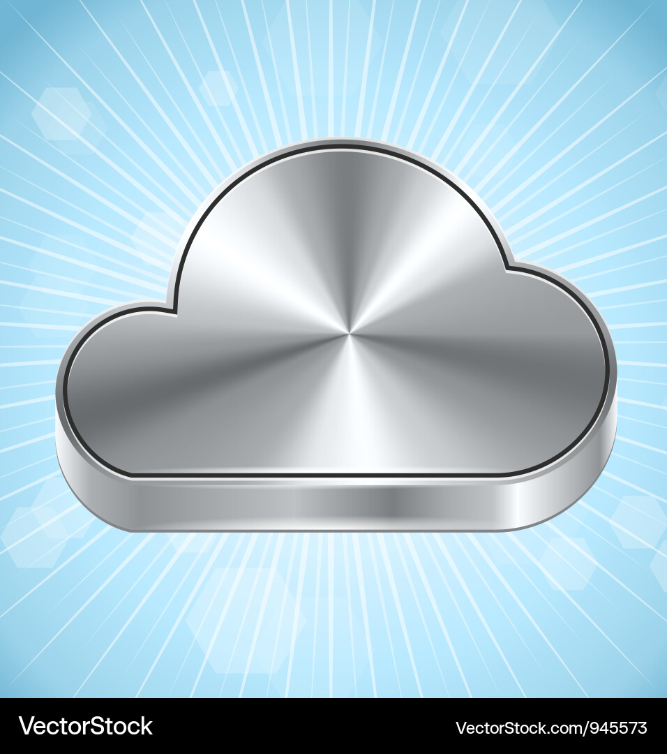 Cloud Computing Icon - Modern vector image