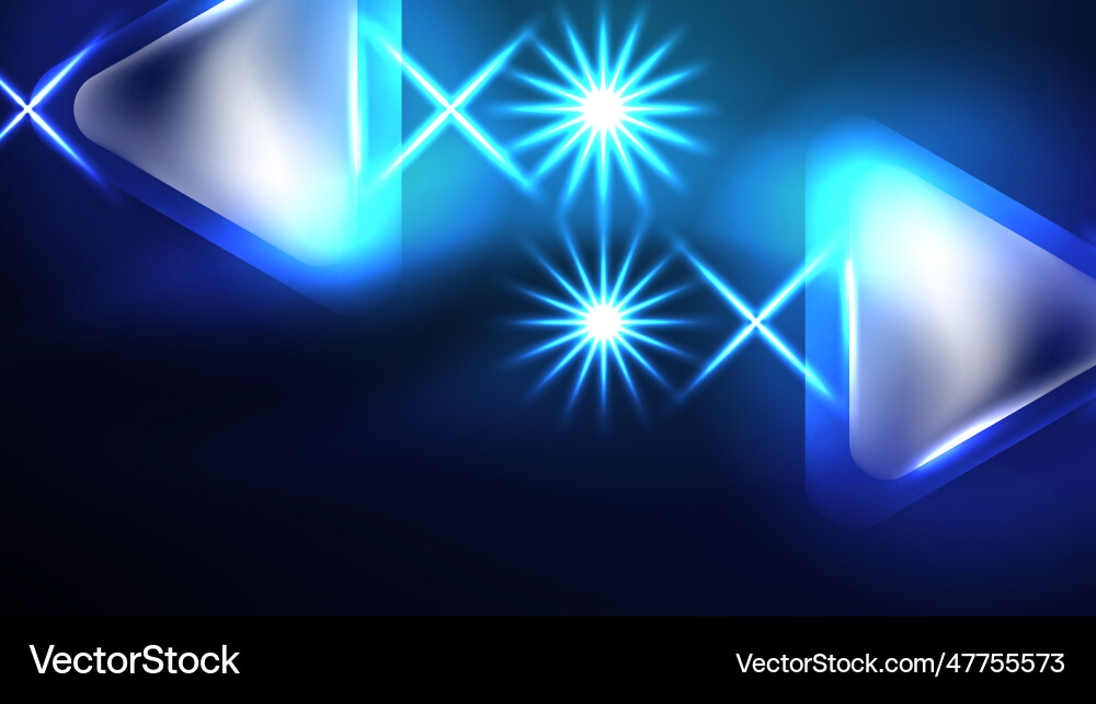 Digital neon abstract background triangles Digital neon abstract background triangles Vector Image