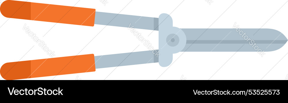 Sharp garden secateurs for taking care of plants Sharp garden secateurs for taking care of plants vector image