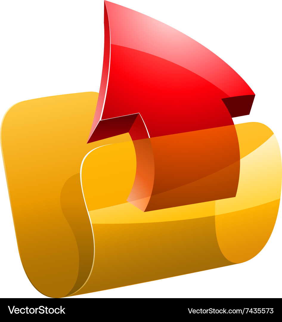 Upload folder Vector Image