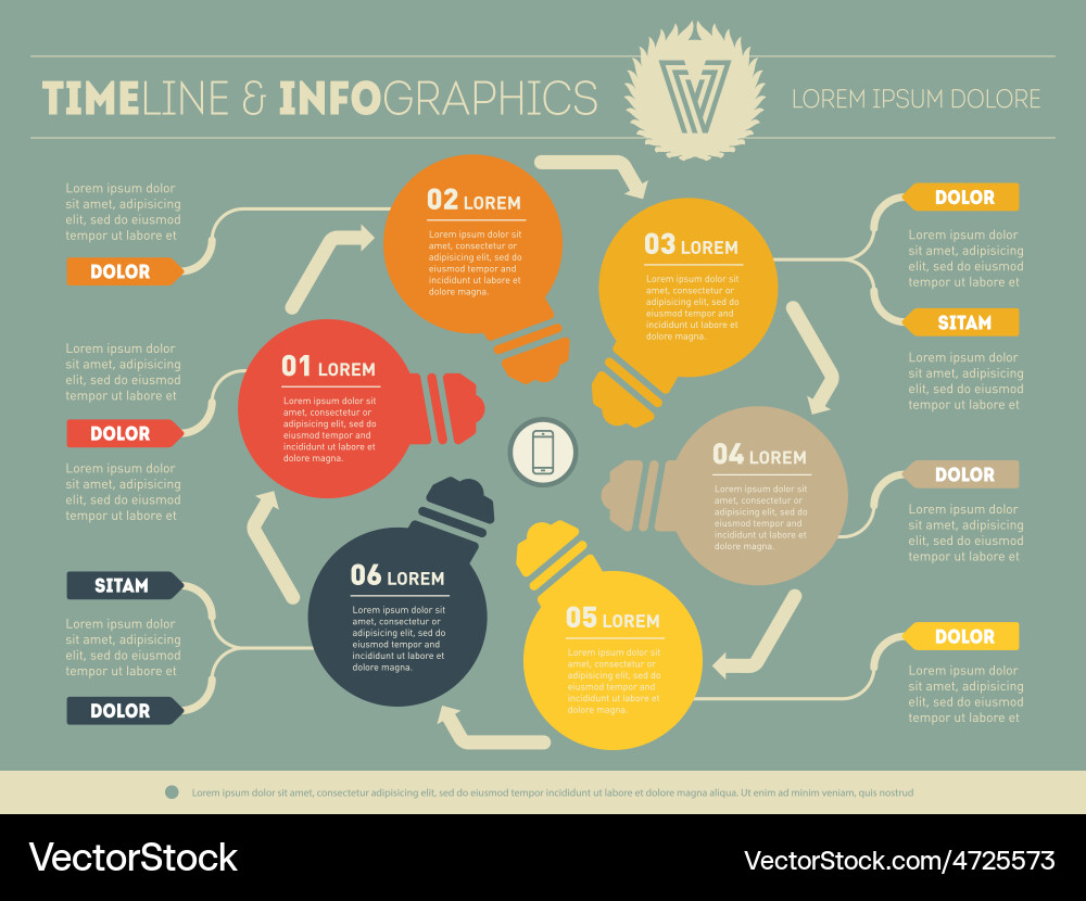 Web template for circle diagram or presentation Vector Image