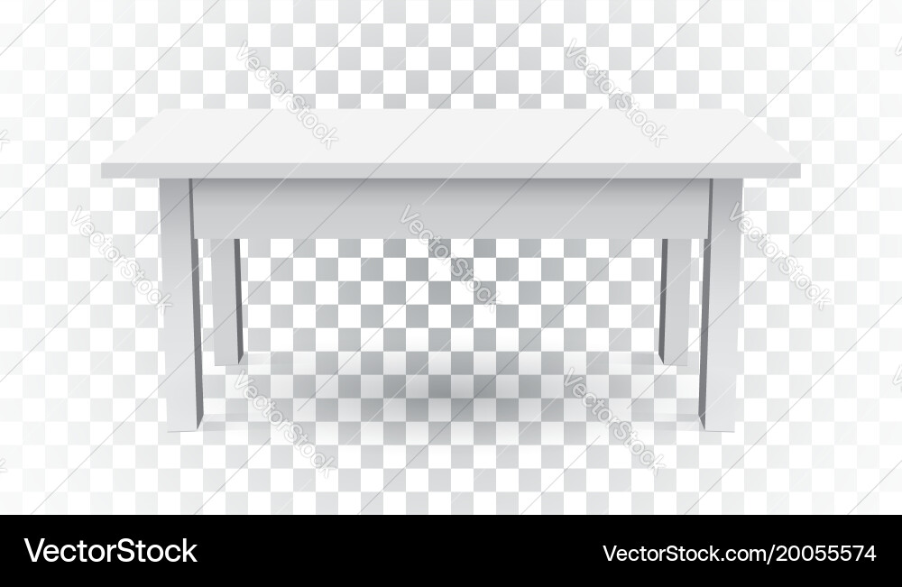 3d table for object presentation empty white top Vector Image