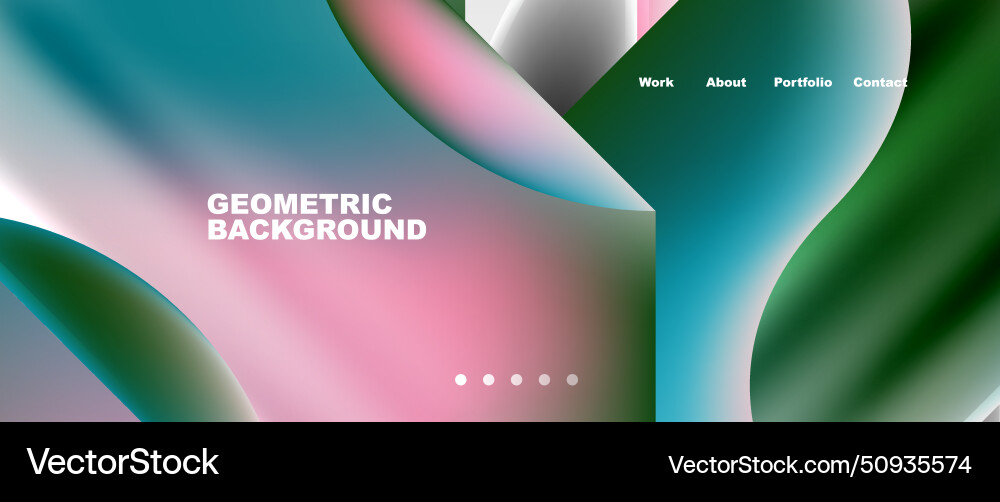 Abstract geometric shapes web design page Abstract geometric shapes web design page vector image