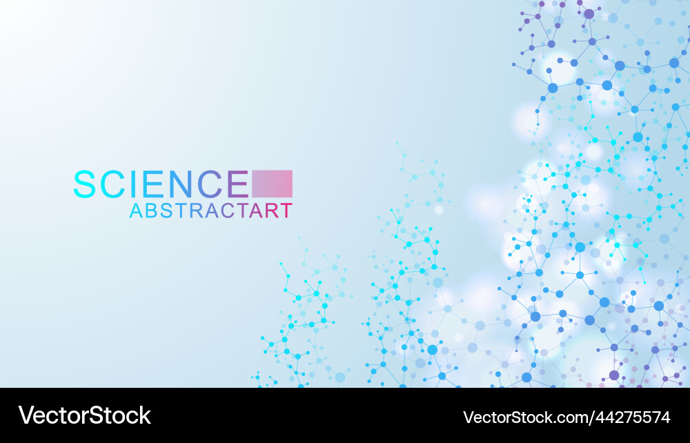 Modern abstract molecules structure for science Modern abstract molecules structure for science vector image