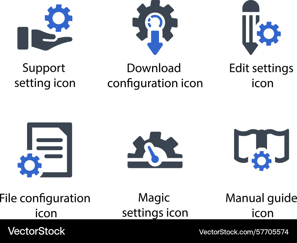 Support setting download configuration edit Vector Image