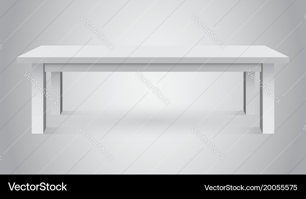 3d table for object presentation empty white top Vector Image