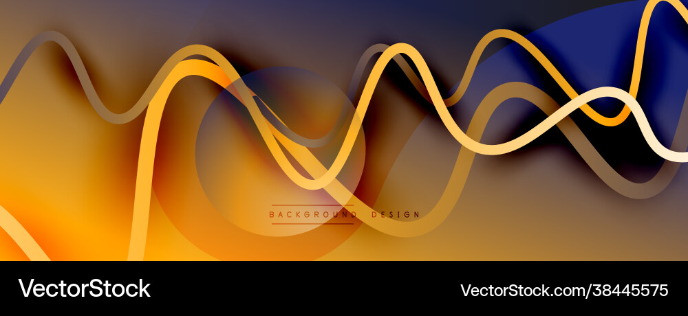Abstract gradient background with wave line Abstract gradient background with wave line Vector Image