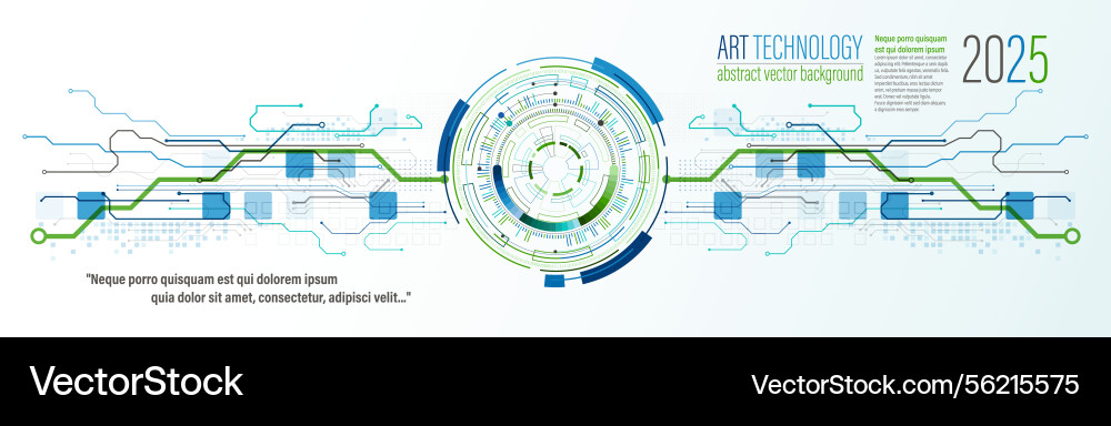 Abstraction on the theme of tech circles Abstraction on the theme of tech circles vector image