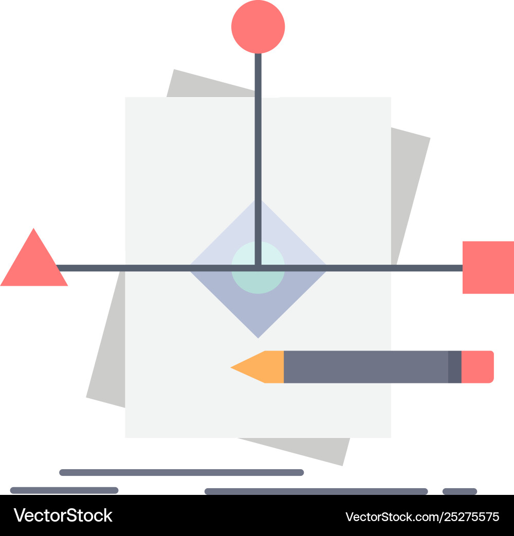 Algorithm business foretelling pattern plan flat Vector Image