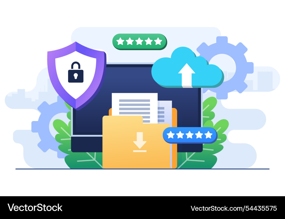 Cloud Computing und Datenbankdienst synchronisieren Cloud Computing und Datenbankdienst synchronisieren vektorbild