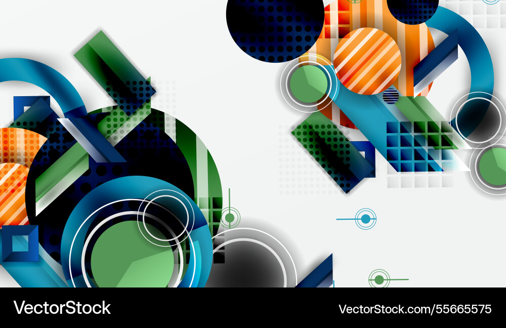 Dynamic complex geometric abstract background Dynamic complex geometric abstract background Vector Image