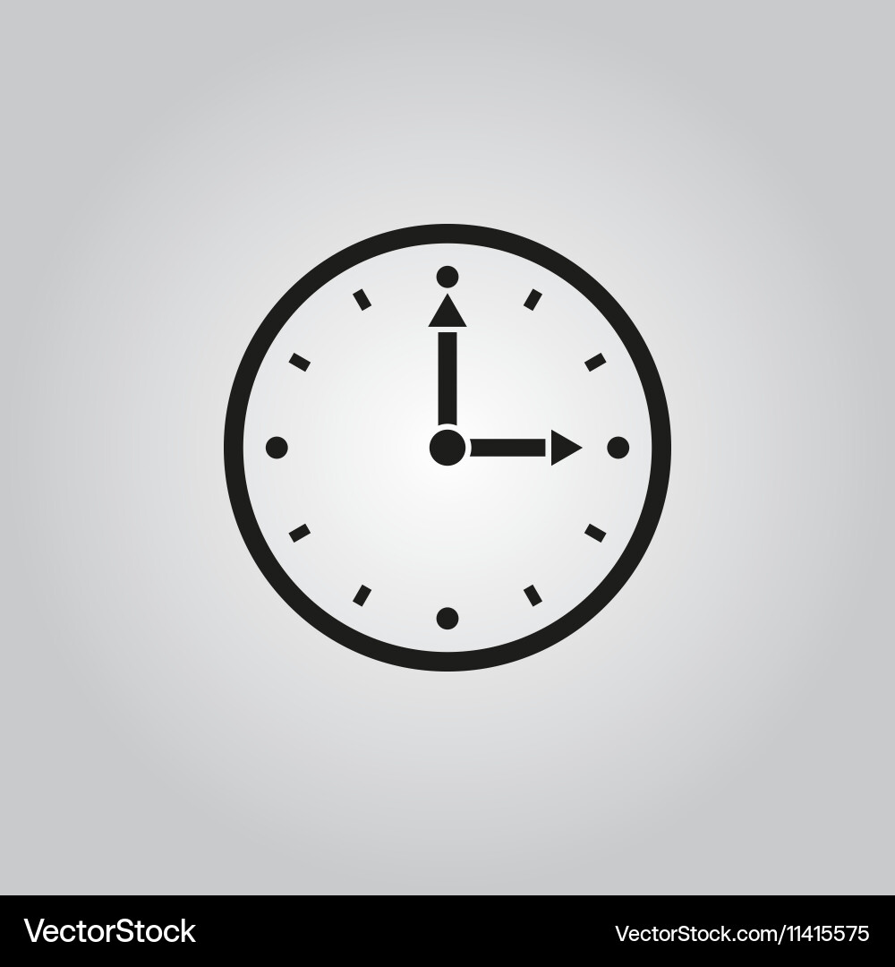 Time icon and watch timer symbol ui web Vector Image