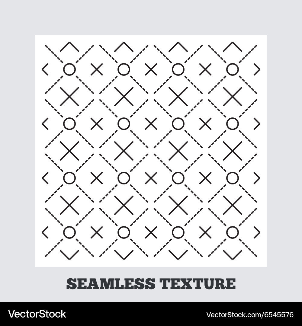 Circles grid stripped seamless pattern Vector Image