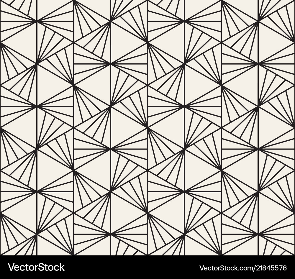 Geometric Line Tiling Pattern Vector Image