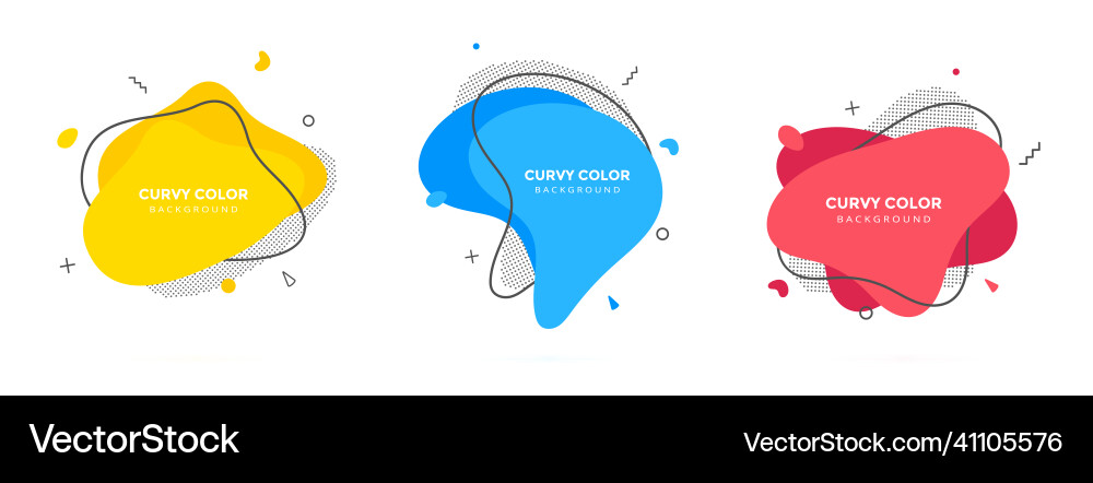 Modern liquid irregular amoeba blob shape abstract Vector Image