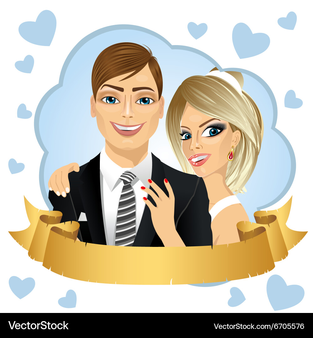 Save the date design composition Vector Image