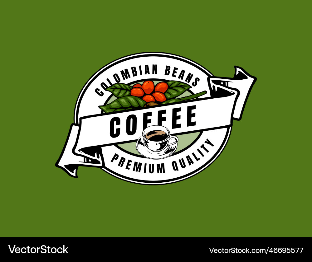 Coffee logo design vector image