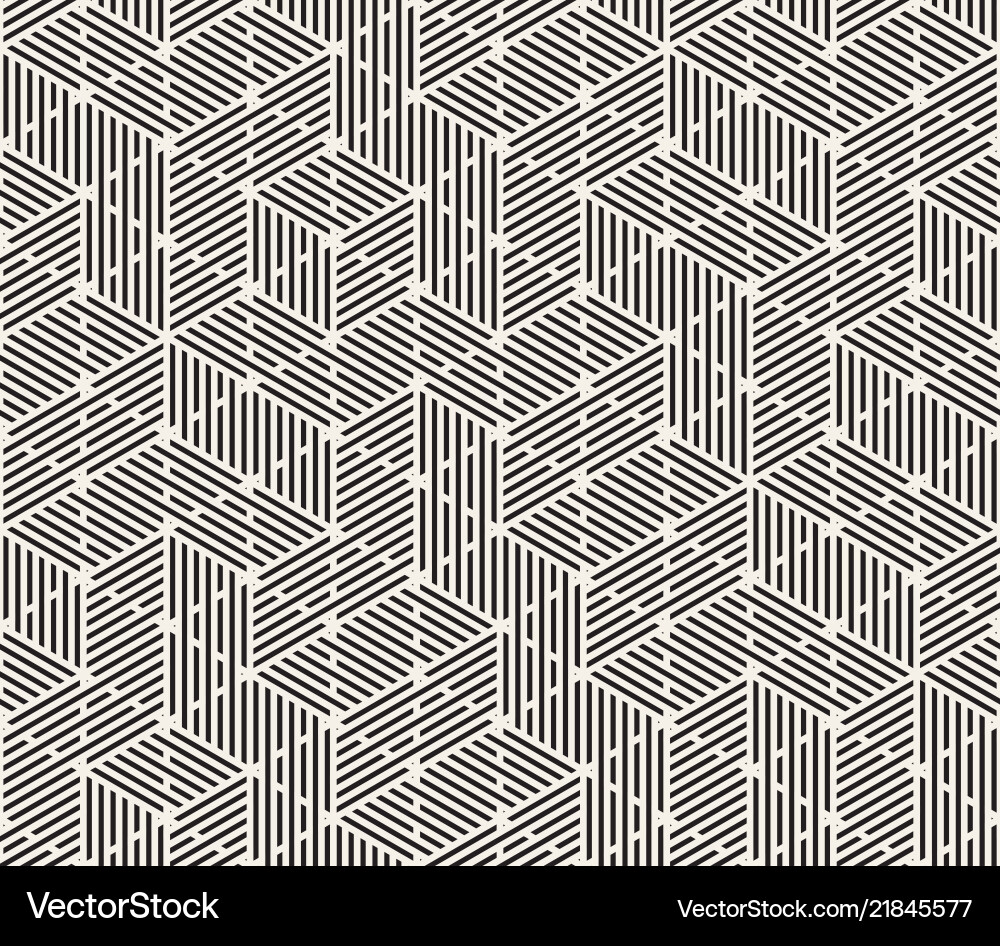Geometric Line Tiling Pattern Vector Image
