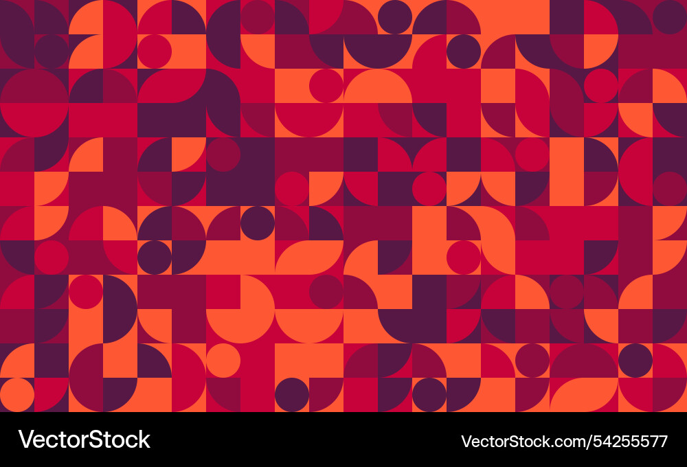 Graphic geometric pattern with minimal shapes Vector Image