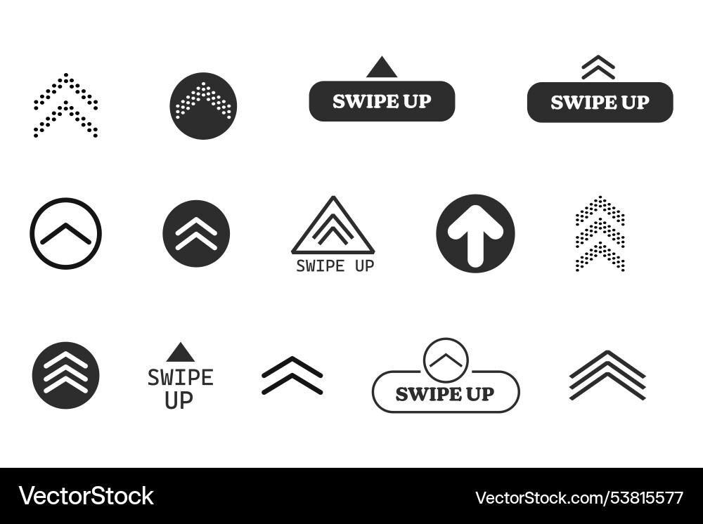 Schieben Sie Pfeil Taste Scroll-ui-Symbol vektorbild