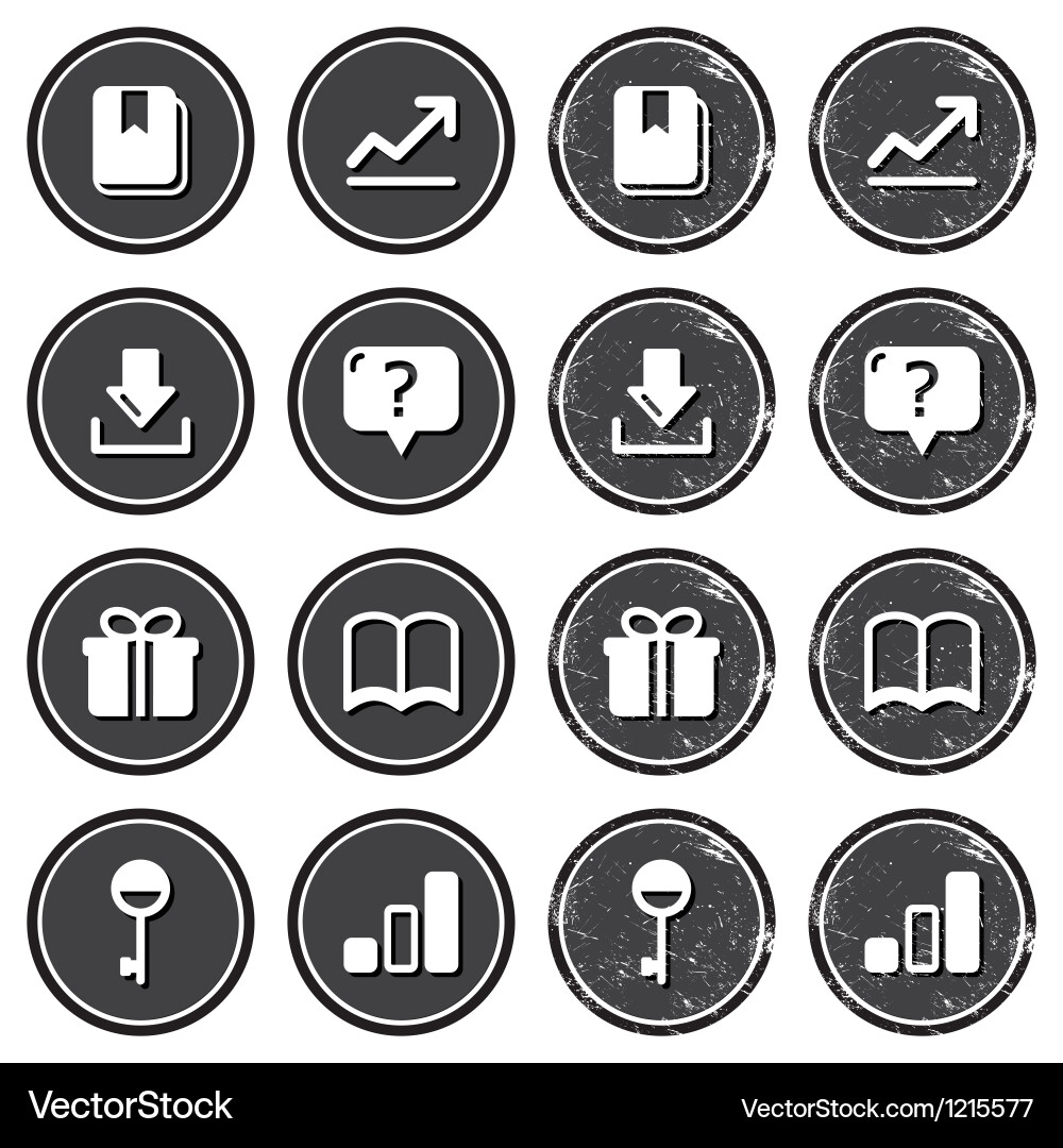 Web internet icons set Vector Image