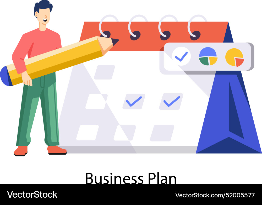 Weba flat showing a person making bus vector image