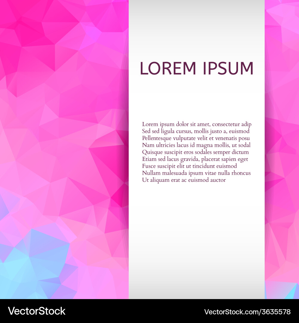 Abstract colorful triangles background Vector Image