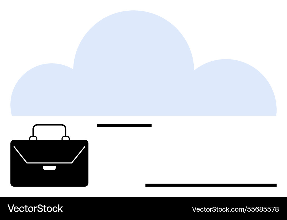 Cloud computing and data storage concept Vector Image