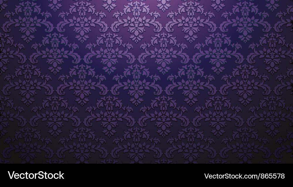 Damask web banner Vector Image